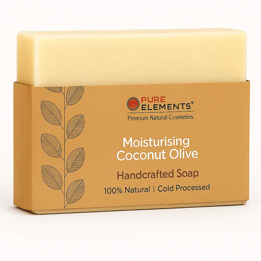 Pure Elements Moisturising Coconut Olive Soap 110g by NIIRA, natural hydrating soap