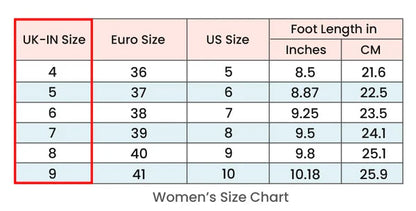 Kolhapuri chappal size